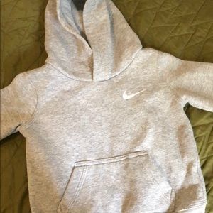 Gray Nike hoodie